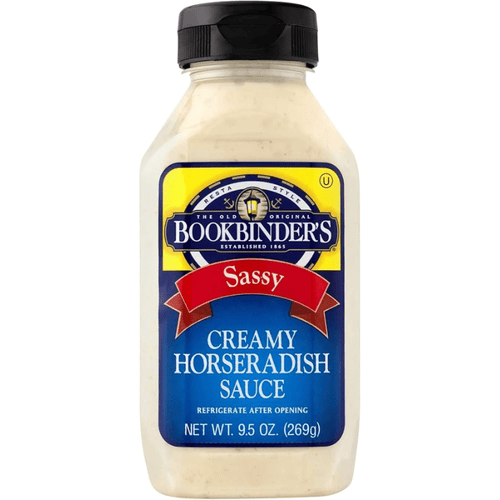 Bookbinders Sassy Creamy Horseradish Sauce, 9.5 oz (269g) Sauces & Condiments Bookbinders 