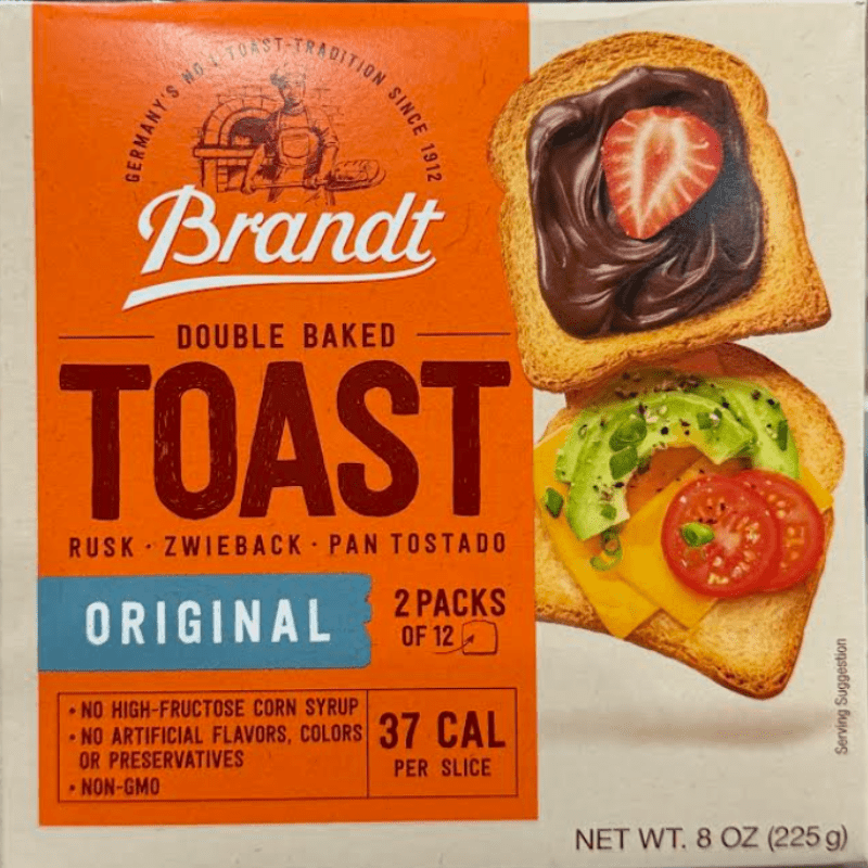 Brandt Zwieback Toast, 8 oz Pasta & Dry Goods vendor-unknown 