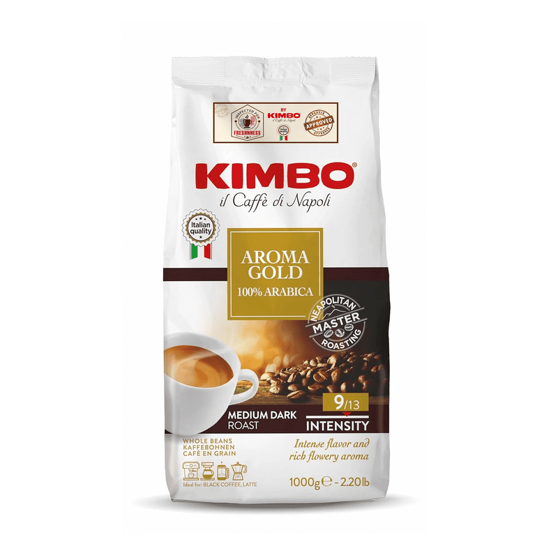 Caffe Kimbo Aroma Gold 100% Arabica Whole Bean Coffee, 2.2 Lbs Coffee Kimbo Coffee 