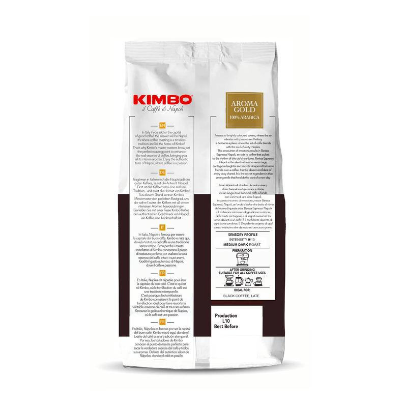 Caffe Kimbo Aroma Gold 100% Arabica Whole Bean Coffee, 2.2 Lbs Coffee Kimbo Coffee 