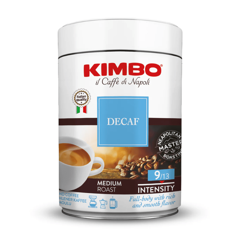 Caffe Kimbo Decaffeinated Ground Coffee Can, 8.8 oz (250 g) Coffee Kimbo Coffee 