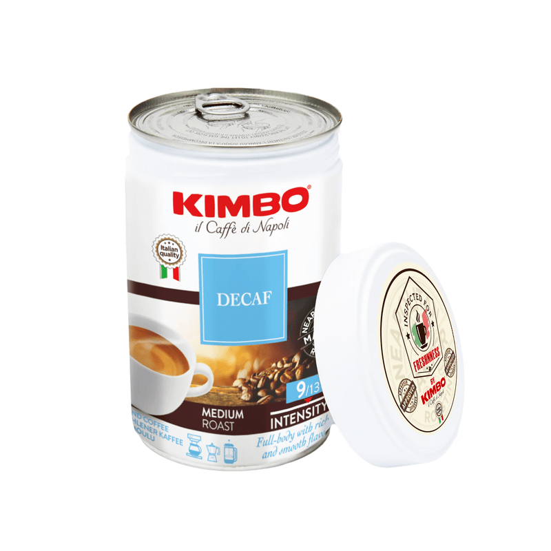 Caffe Kimbo Decaffeinated Ground Coffee Can, 8.8 oz (250 g) Coffee Kimbo Coffee 