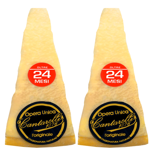 Cantarelli 24 Months Aged Reggiano Wedge, 8.8 oz [Pack of 2] Cheese cantarelli 