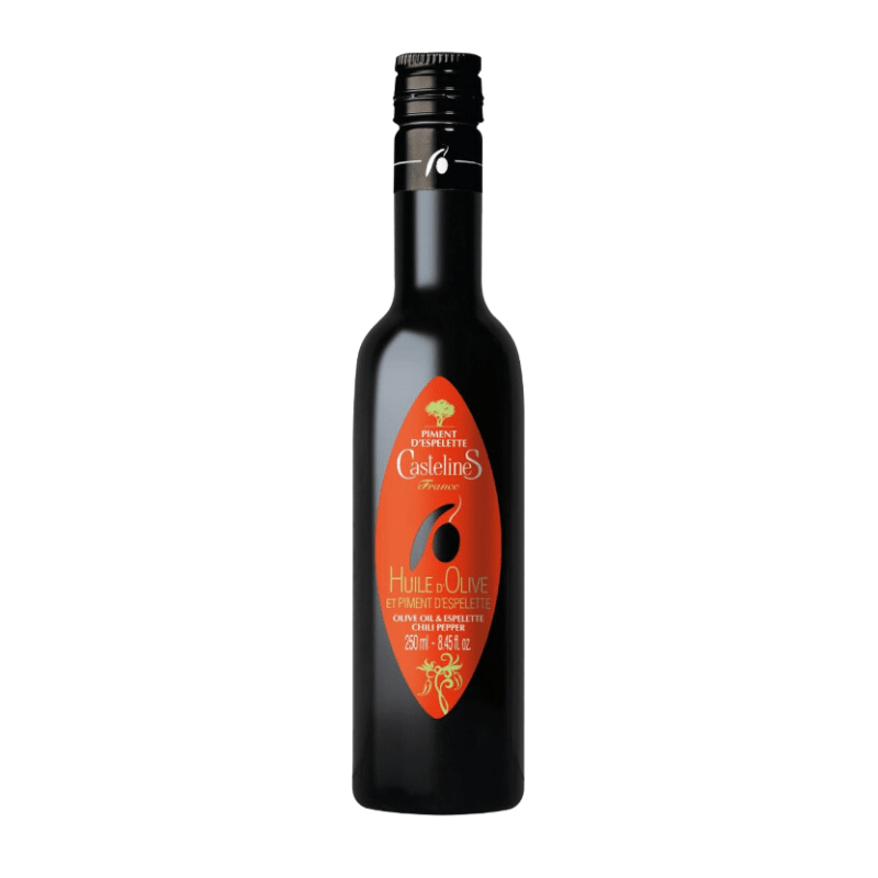 CastelineS Aromatic Olive Oil with Espelette Chili Pepper, 8.8 oz Oil & Vinegar CastelineS 