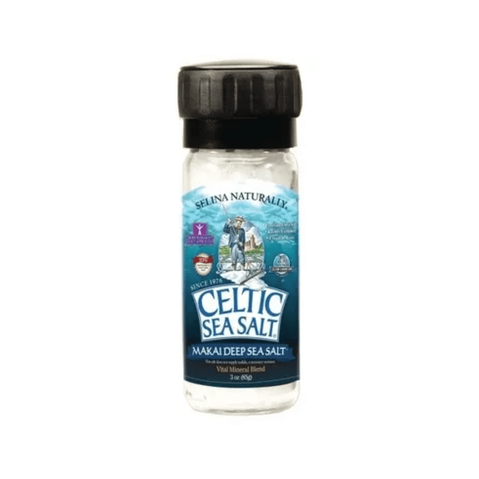 Celtic Sea Salt Makai Pure Gourmet Sea Salt Mini Grinder, 3 oz ...