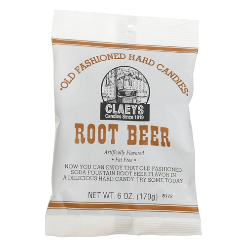 Claeys Old Fashioned Hard Candy Root Beer, 6 oz Sweets & Snacks Claeys 