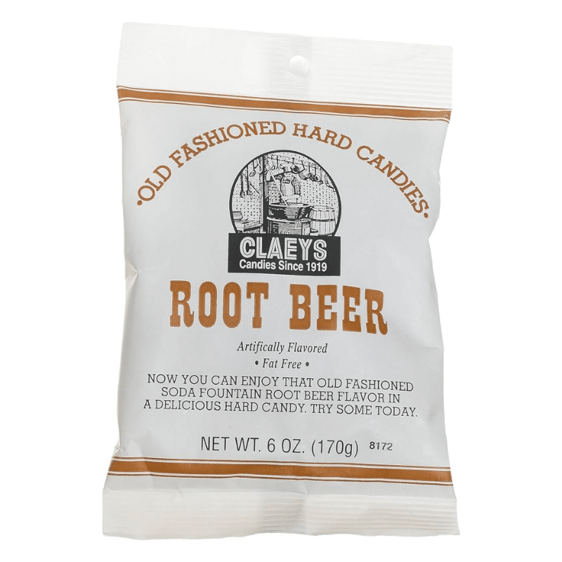 Claeys Old Fashioned Hard Candy Root Beer, 6 oz Sweets & Snacks Claeys 