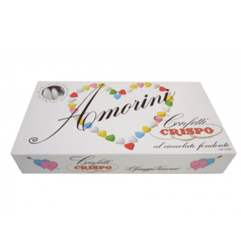 Crispo Confetti Amorini Heart Shape Chocolate Filled Dragees, 2.2 Lbs Sweets & Snacks Crispo Confetti 