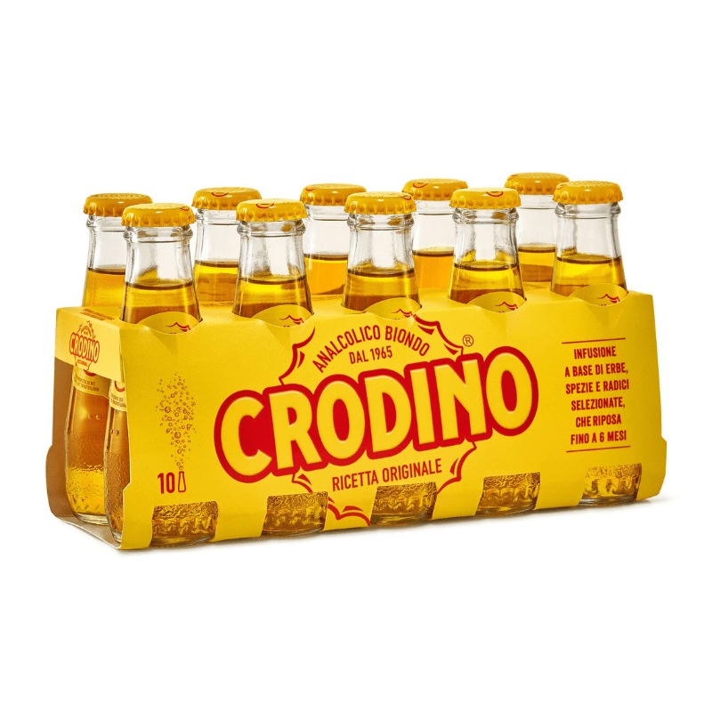 Crodino Analcolico Non-Alcoholic Bitter Aperitif, 10 x 100mL Beverages Crodino 