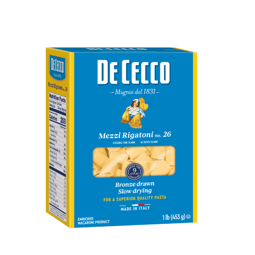 De Cecco #26 Mezzi Rigatoni, 1 lb Pasta & Dry Goods De Cecco 