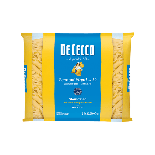De Cecco #39 Pennoni Rigate Bulk Pasta, 5 lb. Pasta & Dry Goods De Cecco 