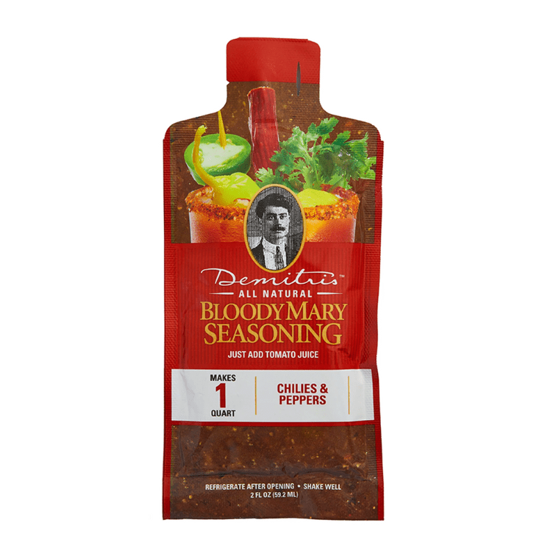 Demitri’s Chillies and Peppers bloody Mary Seasoning, 2 oz For The Bar Demitri's 