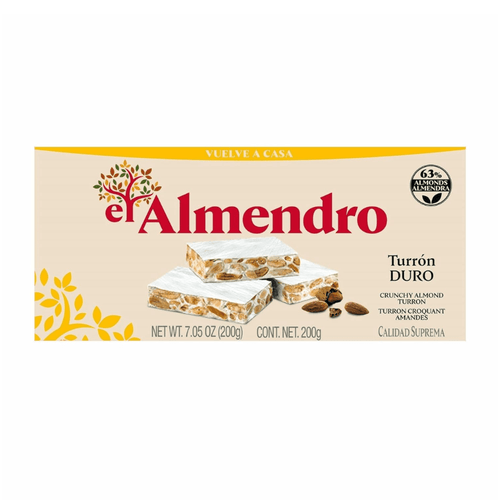 El Almendro Crunchy Almond Turron, 7.05 oz Sweets & Snacks El Almendro 