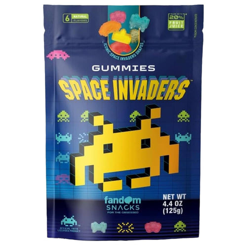 Fandom Snacks SPACE INVADERS™ Gummies, 4.4 oz – Officially Licensed Retro Candy Sweets & Snacks Fandom Snacks 
