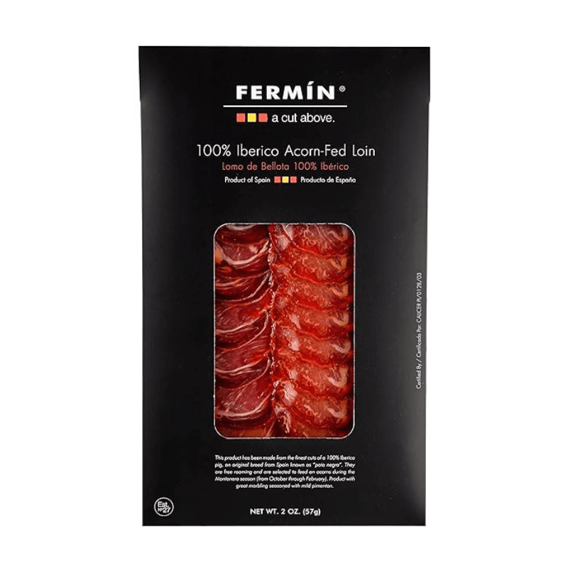 Fermin 100% Iberico Acorn-Fed Loin 2 Pack, 2 oz [Refrigerate after Opening] Meats Fermin 