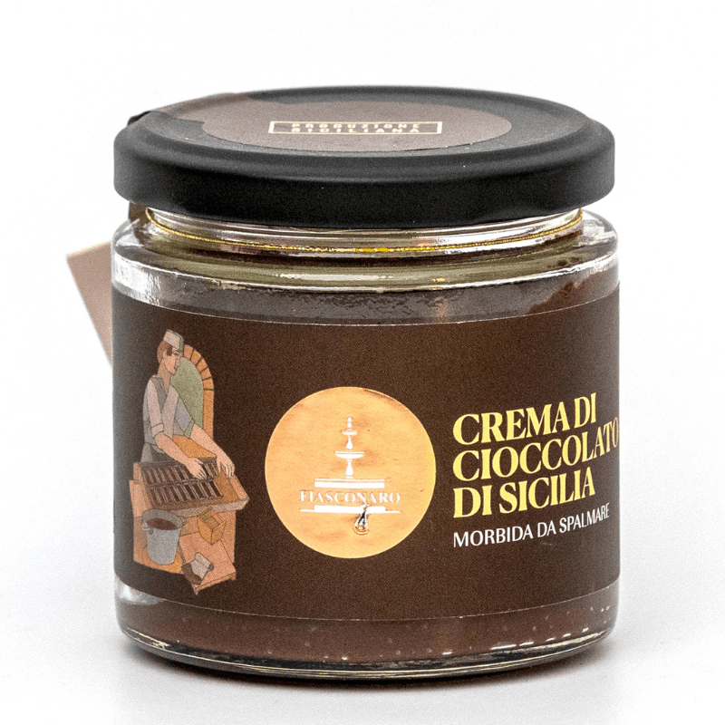 Fiasconaro Chocolate and Hazelnut Cream Jar, 6.35 oz Pantry Fiasconaro 