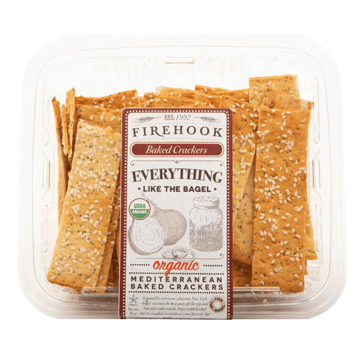 Firehook Organic Everything Like The Bagel Baked Crackers, 8 oz Sweets & Snacks Firehook 