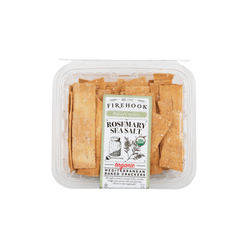 Firehook Organic Rosemary Sea Salt Baked Crackers, 8 oz Sweets & Snacks Firehook 