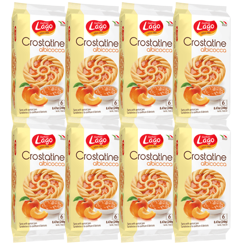 Gastone Lago Apricot Crostatine 8.47 oz [Pack of 8] Sweets & Snacks Gastone Lago 