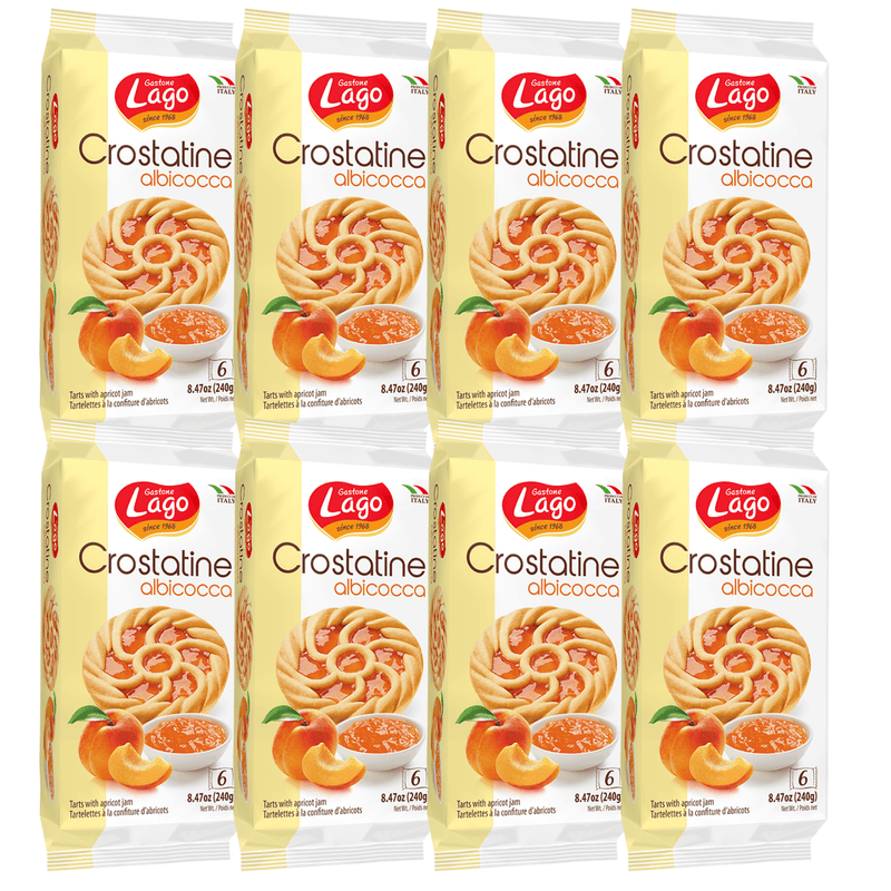 Gastone Lago Apricot Crostatine 8.47 oz [Pack of 8] Sweets & Snacks Gastone Lago 