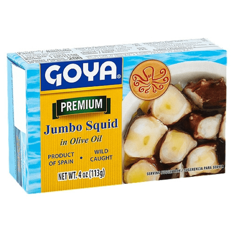 Goya Premium Jumbo Squid in Olive Oil, 4 oz (113g) Seafood Goya 