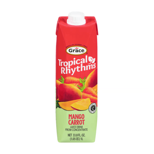 Grace Tropical Rhythms Mango Carrot Juice, 33.8 oz Beverages Grace 
