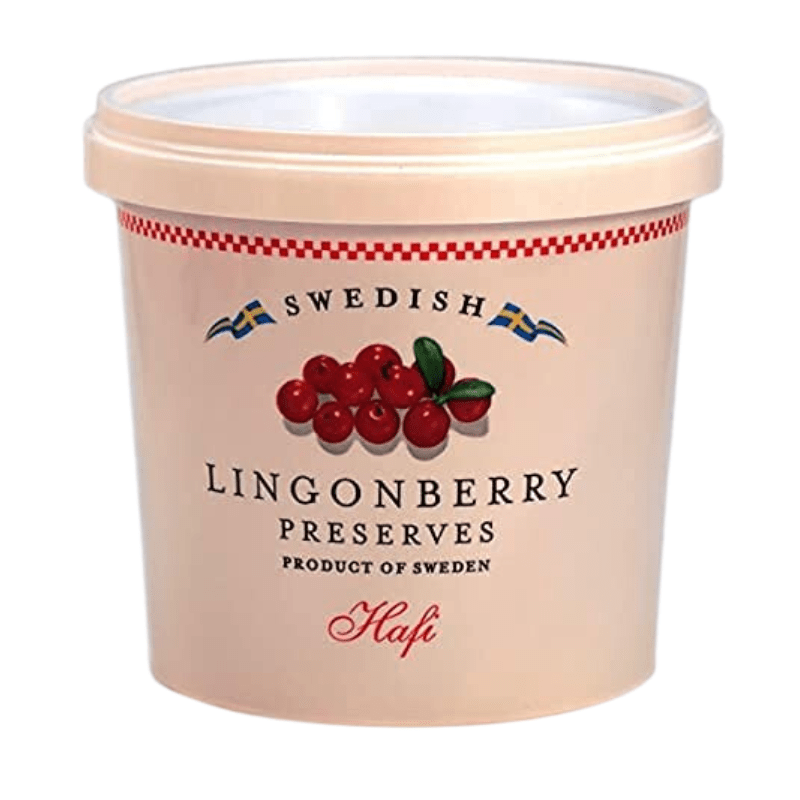 Hafi Lingonberry Preserve in Tub, 3.3 Lbs Pantry Hafi 