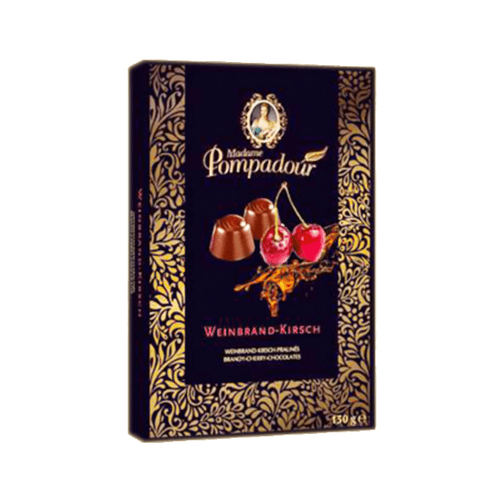Halloren Madame Pompadour Brandy Cherry filled Chocolate Pralines, 5.3oz Sweets & Snacks Halloren 