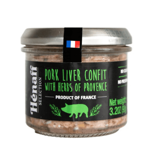 Henaff Pork Liver Confit with Herbs of Provence, 3.2 oz.