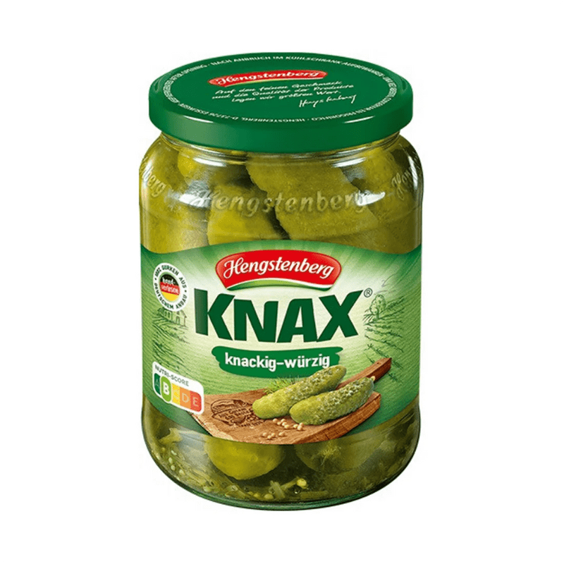 Hengstenberg Gherkin Knax Crunchy Spicy Pickles, 720mL Fruits & Veggies Hengstenberg 