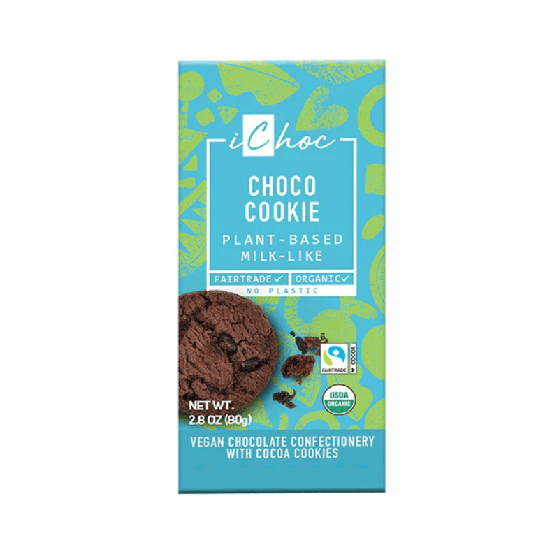 iChoc Vegan & Organic Choco Cookie Chocolate Bar, 2.8 oz Sweets & Snacks iChoc 