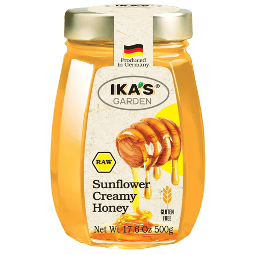 Ika’s Garden Raw Sunflower Creamy Honey, 17.6 oz Pantry Ika’s Garden 