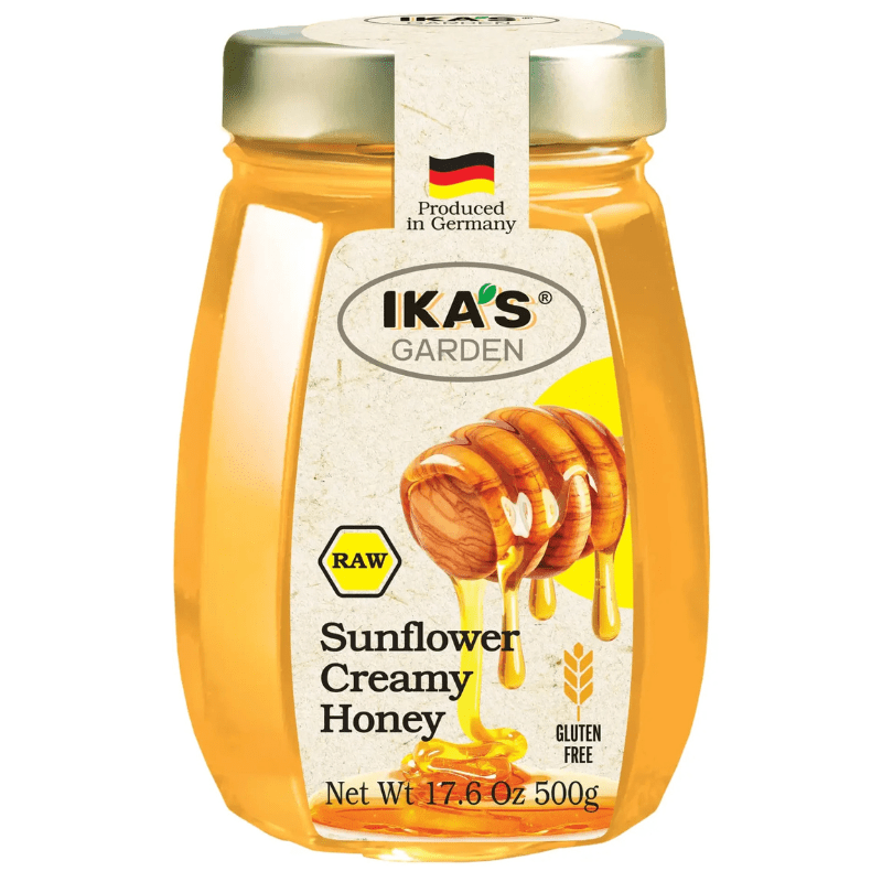Ika’s Garden Raw Sunflower Creamy Honey, 17.6 oz Pantry Ika’s Garden 