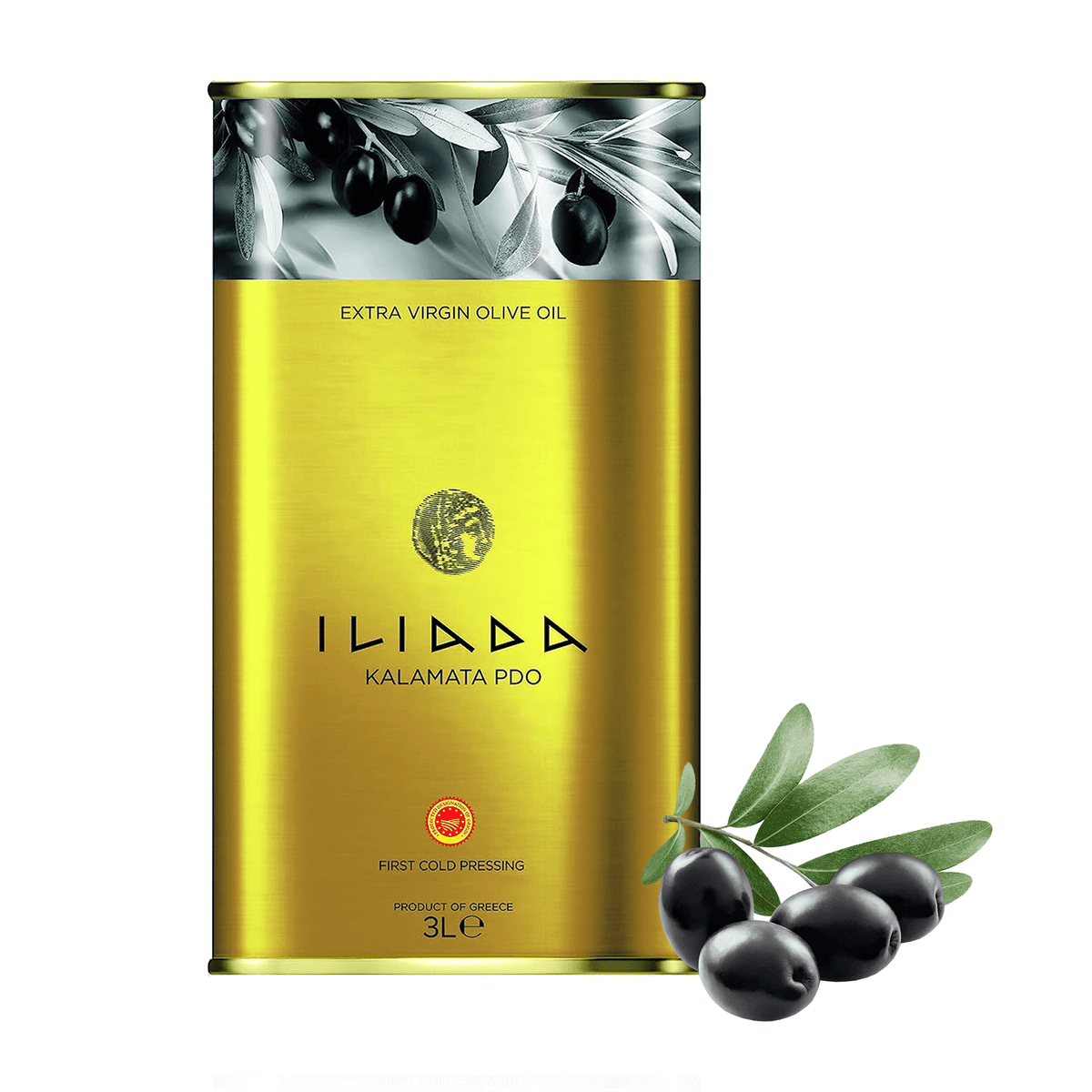 邦楽 BOSS THE MC ILL-BOSSTINO SEEDA OLIVE OIL Iliada Kalamata Extra Virgin Olive Oil PDO, 3 Liters | Supermarket