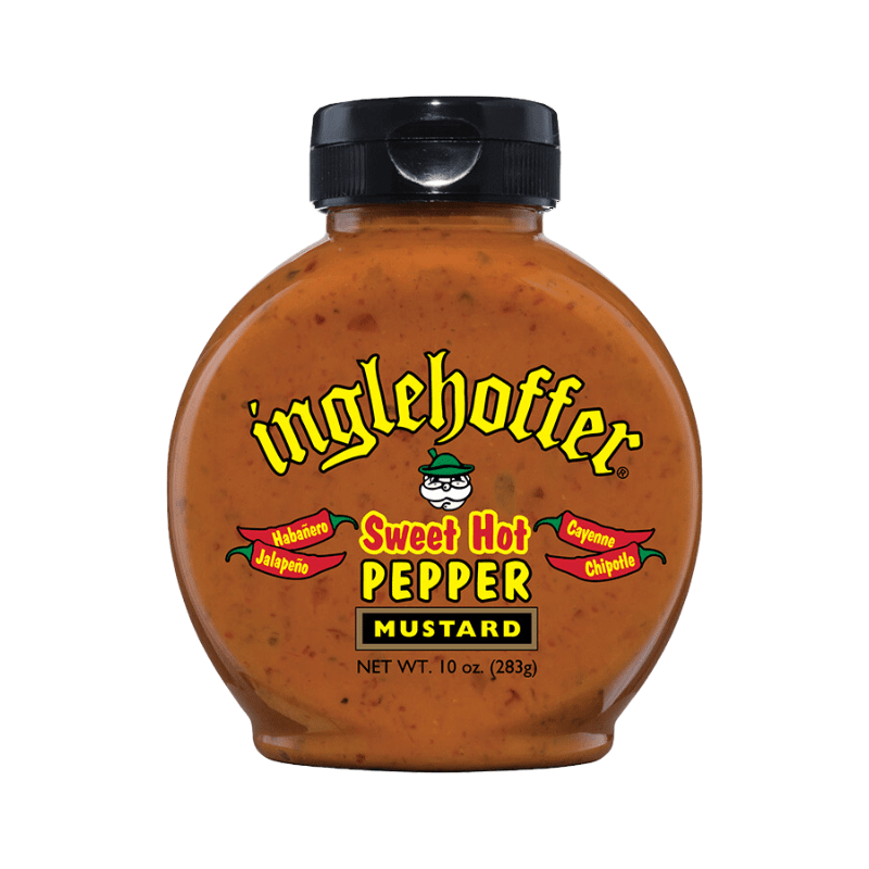 Inglehoffer Sweet Hot pepper Mustard, 10 oz Sauces & Condiments Inglehoffer 