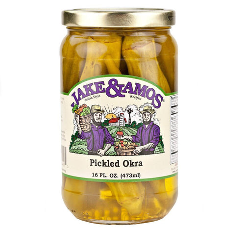 Jakes & Amos Pickled Okra, 16 oz.