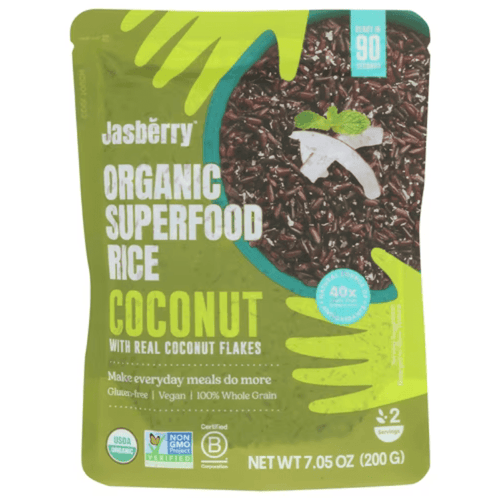 Jasberry Organic Ready to Eat Coconut Superfood Rice, 7.05 oz Pasta & Dry Goods Jasberry 
