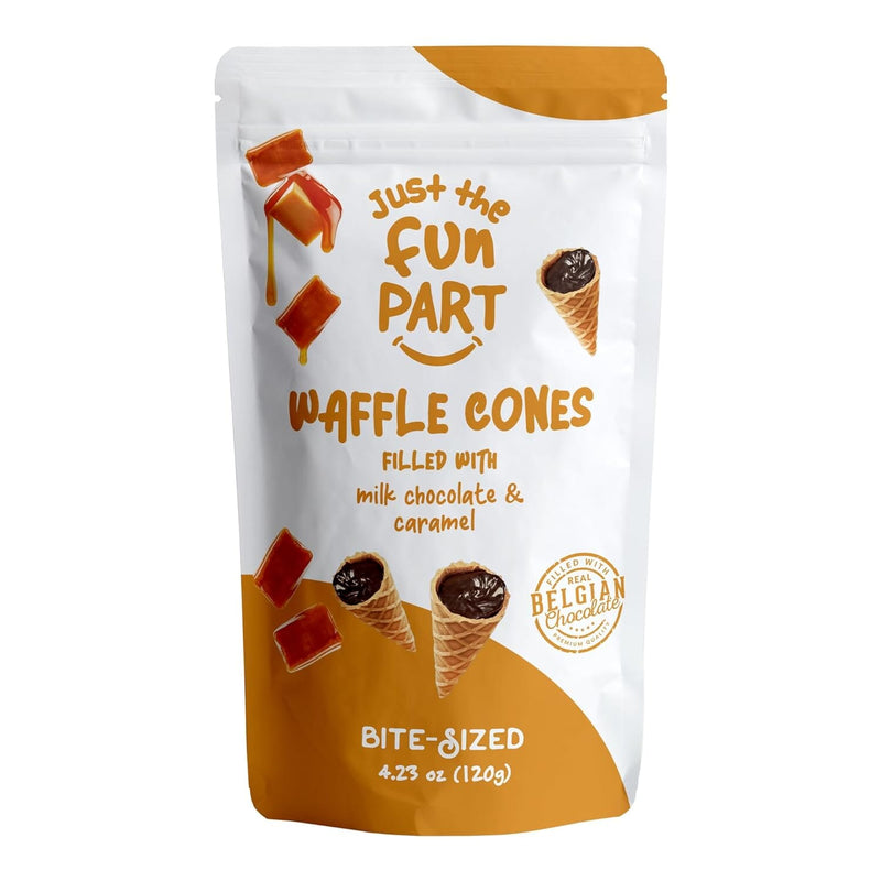 Just the Fun Part Caramel Milk Chocolate Waffle Cones, 4.3 oz Sweets & Snacks Just The Fun Part 