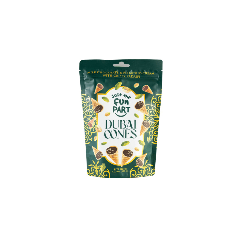 Just The Fun Part Dubai Chocolate Waffle Cones, 4.23 oz Sweets & Snacks Just The Fun Part 