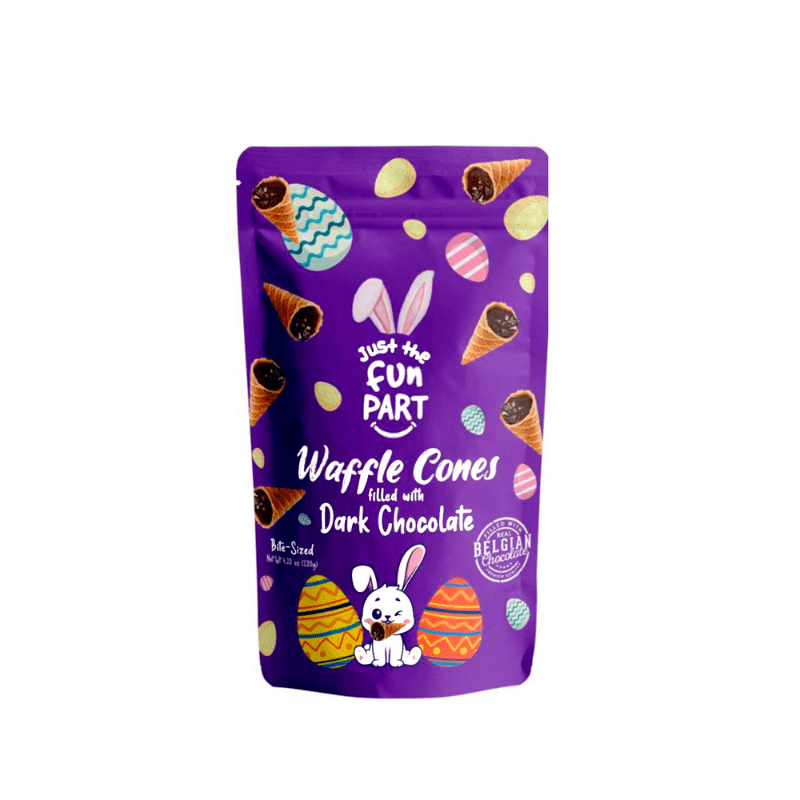 Just The Fun Part Easter Waffle Cones Filled with Dark Chocolate, 4.23 oz Sweets & Snacks Just The Fun Part 