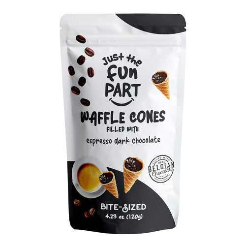 Just the Fun Part Espresso Dark Chocolate Waffle Cones, 4.3 oz Sweets & Snacks Just The Fun Part 