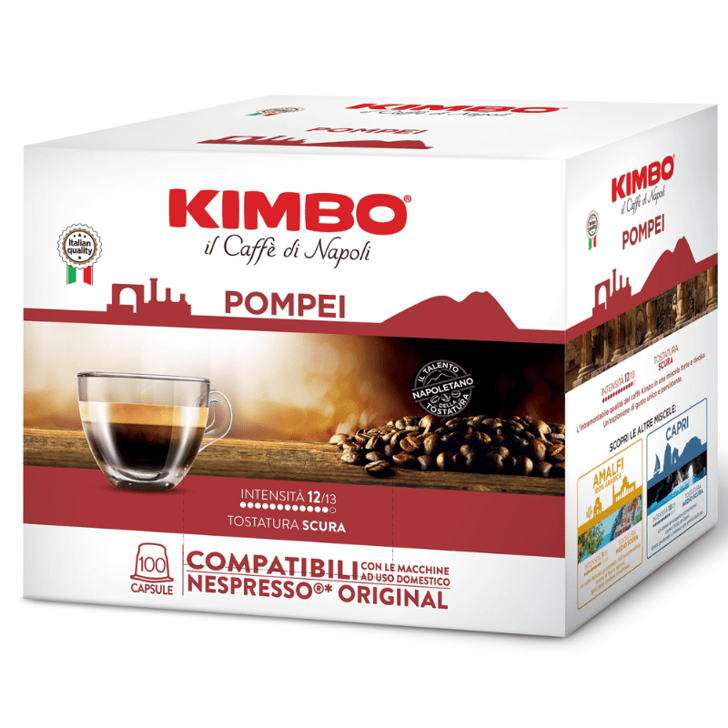 Kimbo Pompei Espresso Compostable Pods, 100 Pods Coffee Kimbo Coffee 