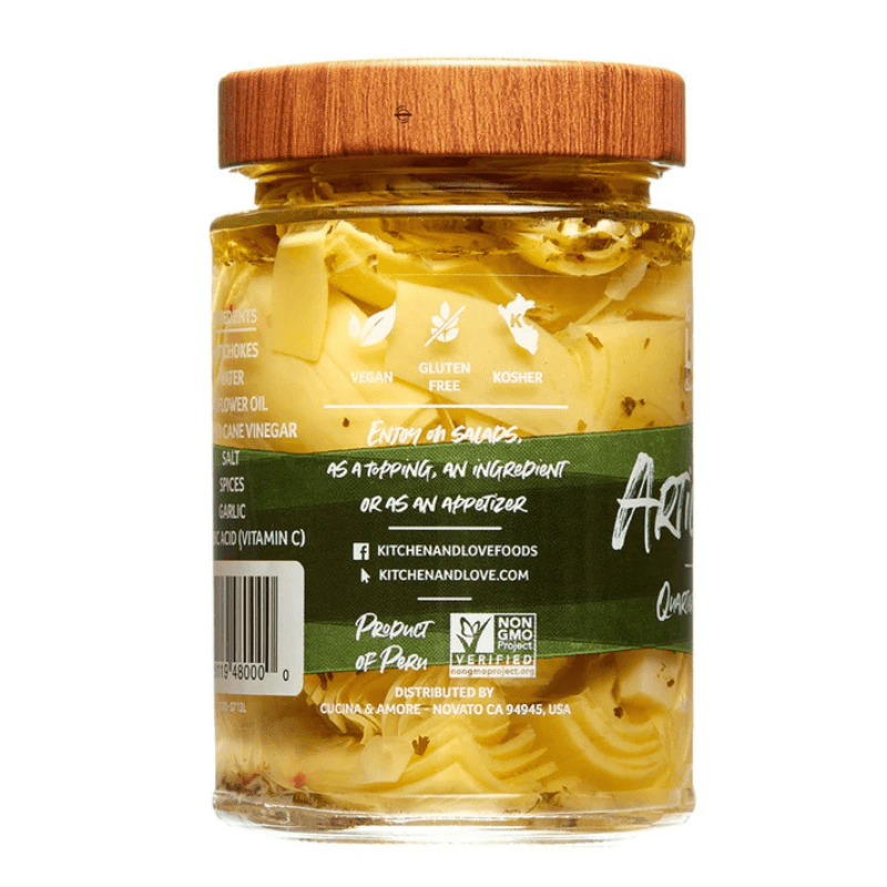 Kitchen & Love Artichokes Quarter Marinated, 11 oz Fruits & Veggies Kitchen & Love 