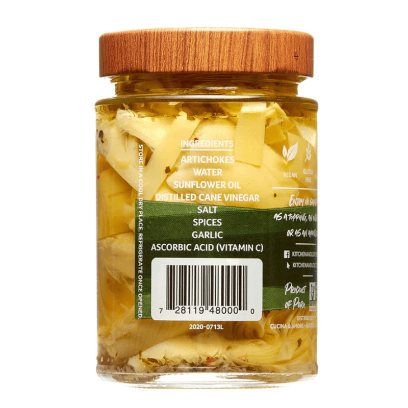 Kitchen & Love Artichokes Quarter Marinated, 11 oz Fruits & Veggies Kitchen & Love 