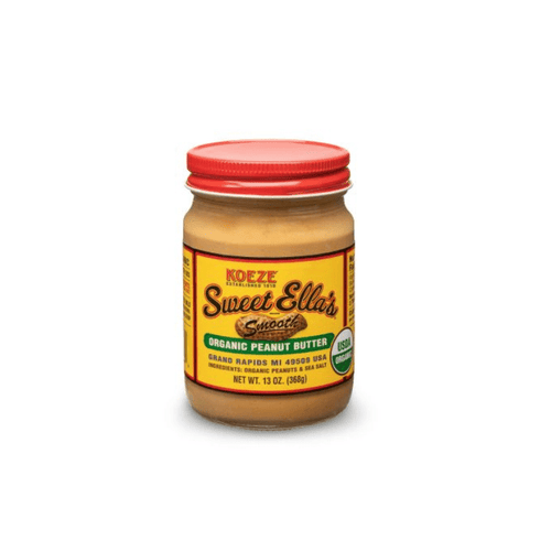 Koeze Sweet Ella's Smooth Organic Peanut Butter, 13 oz.