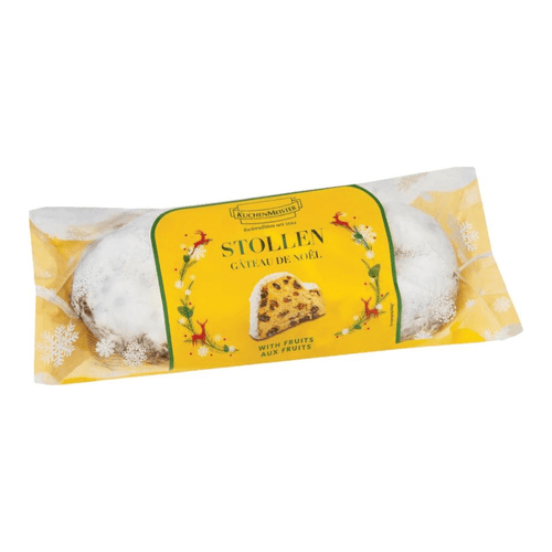 KuchenMeister Classic Medium Stollen with Fruits in Cello, 17.6 oz Sweets & Snacks KuchenMeister 