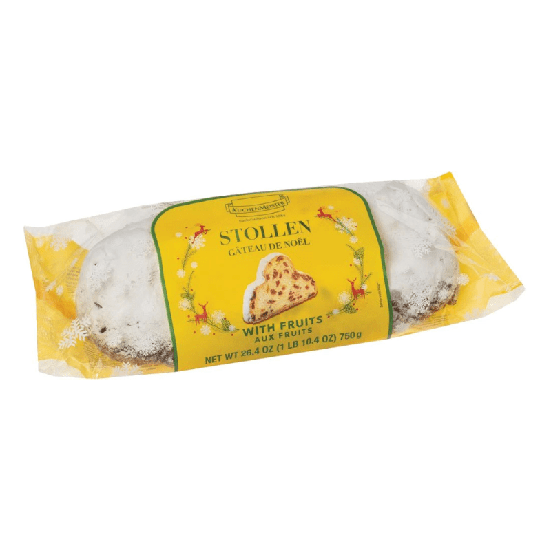 KuchenMeister Classic Stollen with Fruits in Cello, 26.4 oz Sweets & Snacks KuchenMeister 
