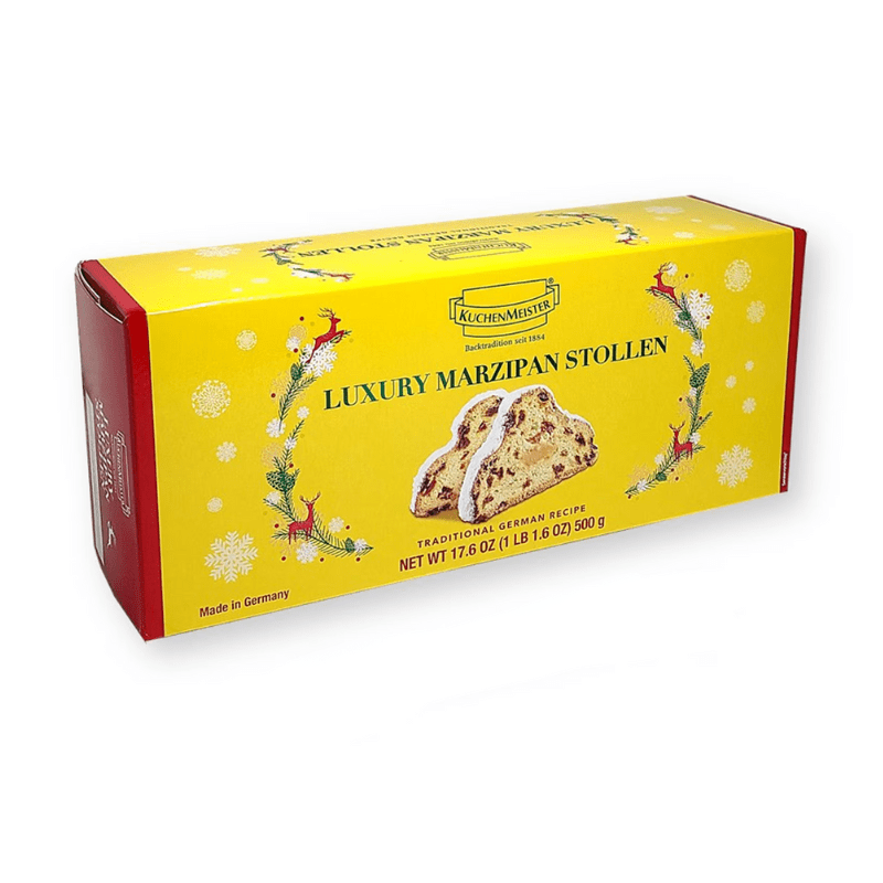 KuchenMeister Classic Stollen with Marzipan Medium Box, 17.6 oz Sweets & Snacks KuchenMeister 