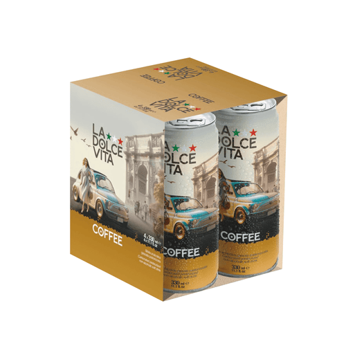 La Dolce Vita Coffee Soda, Pack of 4 Coffee & Beverages La Dolce Vita 