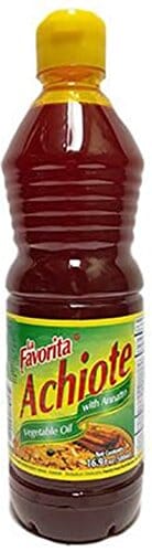 La Favorita Achiote Vegetable Oil with Annatto, 1 L Oil & Vinegar La Favorita 